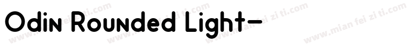 Odin Rounded Light字体转换